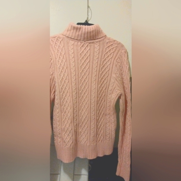 Wainscot pink turtleneck sweater L - Picture 3 of 5